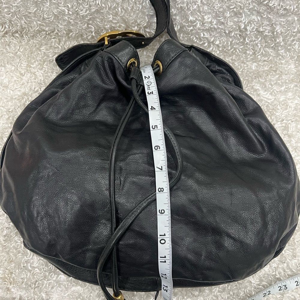 Gucci Leather Hobo Drawstring Shoulder Bag - Picture 10 of 14